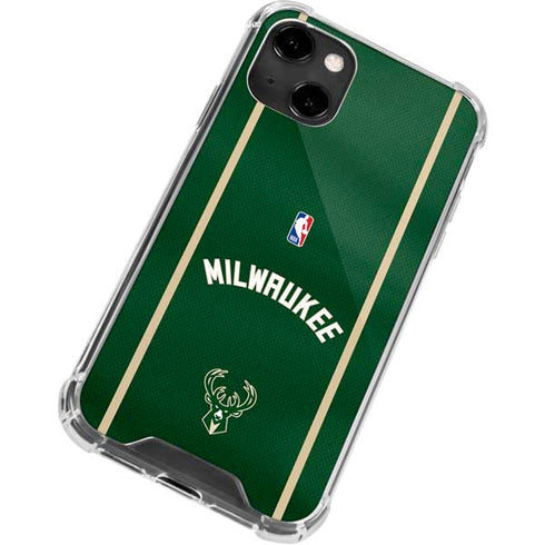 NBA Milwaukee Bucks Jersey iPhone 13 Clear Case