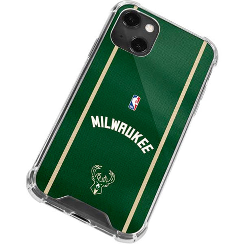 NBA Milwaukee Bucks Jersey iPhone 13 Mini Clear Case
