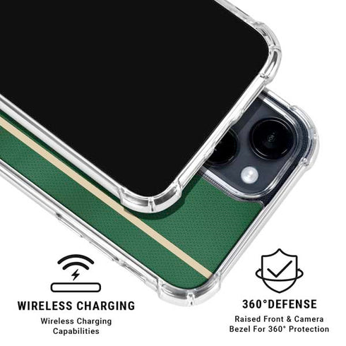 NBA Milwaukee Bucks Jersey iPhone 14 Plus Clear Case