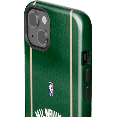 NBA Milwaukee Bucks Jersey iPhone 14 Plus Impact Case