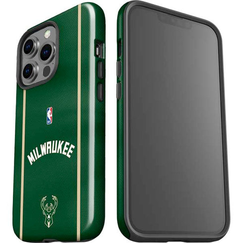 NBA Milwaukee Bucks Jersey iPhone 14 Pro Impact Case