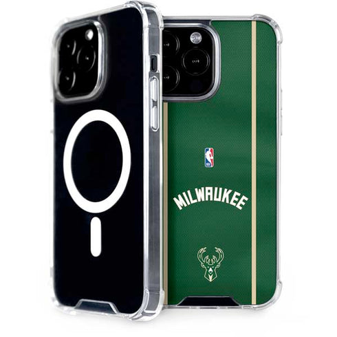 NBA Milwaukee Bucks Jersey iPhone 14 Pro Max MagSafe Case