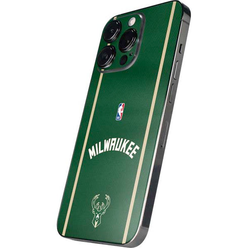 NBA Milwaukee Bucks Jersey iPhone 14 Pro Skin