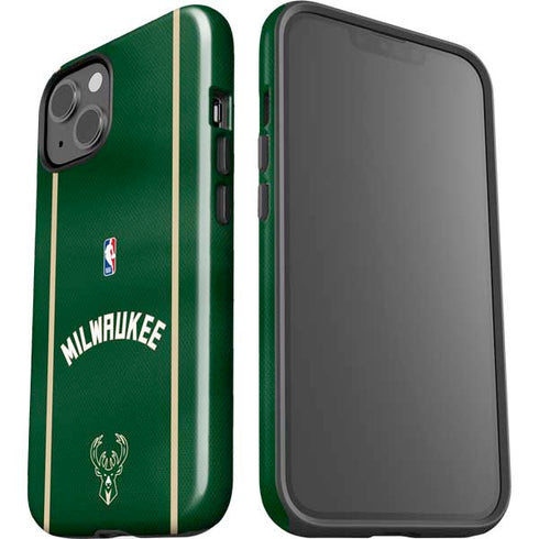 NBA Milwaukee Bucks Jersey iPhone 15 Impact Case
