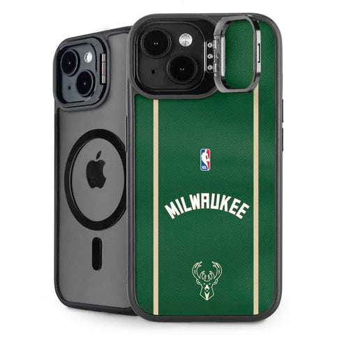 NBA Milwaukee Bucks Jersey iPhone 15 Kickstand Case