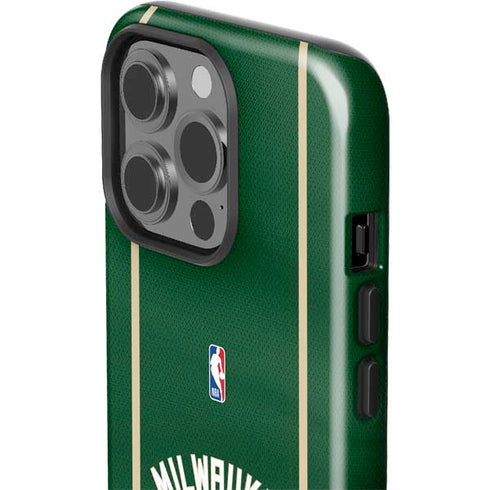 NBA Milwaukee Bucks Jersey iPhone 15 Pro Impact Case