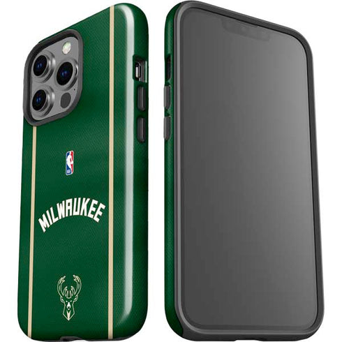 NBA Milwaukee Bucks Jersey iPhone 15 Pro Impact Case