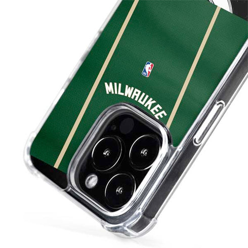 NBA Milwaukee Bucks Jersey iPhone 15 Pro MagSafe Case