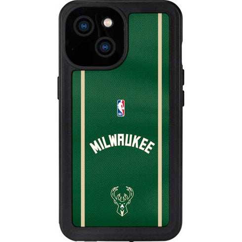 NBA Milwaukee Bucks Jersey iPhone 15 Waterproof Case