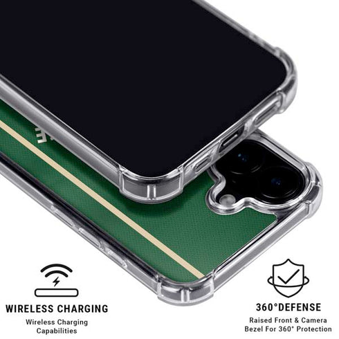 NBA Milwaukee Bucks Jersey iPhone 16 Clear Case
