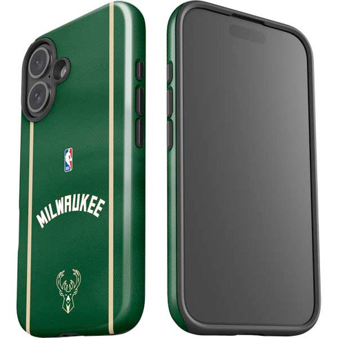 NBA Milwaukee Bucks Jersey iPhone 16 Impact Case