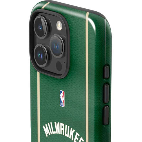 NBA Milwaukee Bucks Jersey iPhone 16 Pro Impact Case