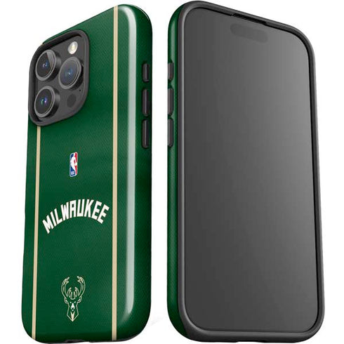 NBA Milwaukee Bucks Jersey iPhone 16 Pro Impact Case