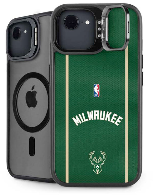 NBA Milwaukee Bucks Jersey iPhone 16e Kickstand Case