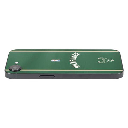 NBA Milwaukee Bucks Jersey iPhone 16e Skin