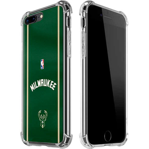 NBA Milwaukee Bucks Jersey iPhone 7/8 Plus Clear Case