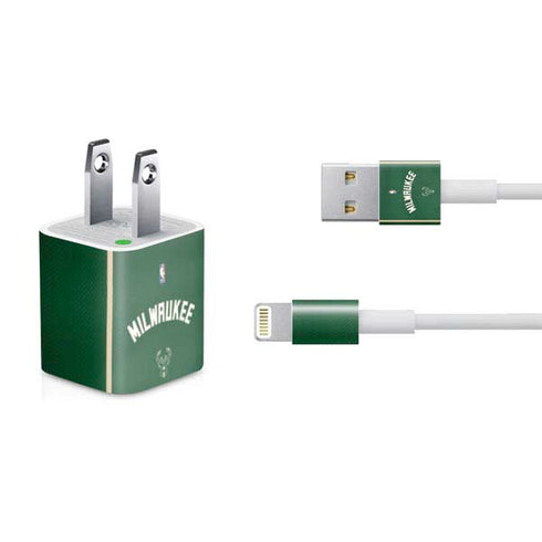 NBA Milwaukee Bucks Jersey iPhone Charger (5W USB) Skin