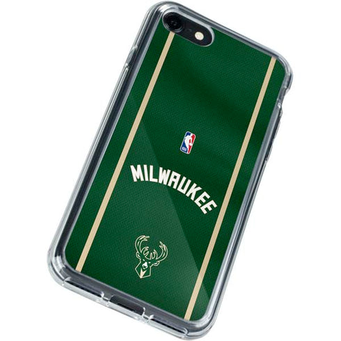 NBA Milwaukee Bucks Jersey iPhone SE (2nd & 3rd Gen) Clear Case