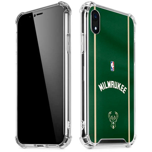 NBA Milwaukee Bucks Jersey iPhone XR Clear Case
