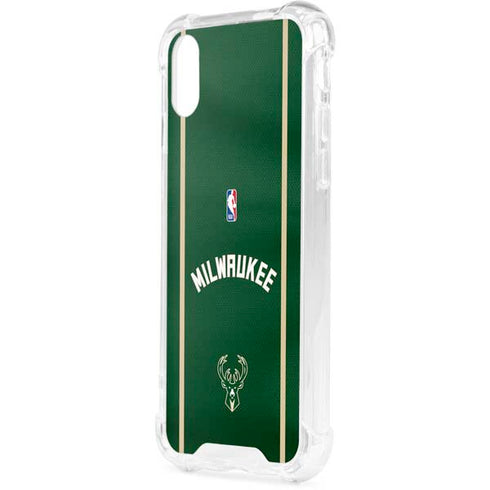 NBA Milwaukee Bucks Jersey iPhone XS Clear Case