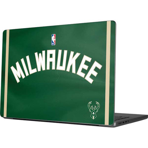 NBA Milwaukee Bucks Jersey MacBook Pro 14in (2021-24) Skin