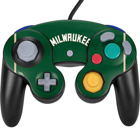 NBA Milwaukee Bucks Jersey Nintendo GameCube Controller Skin