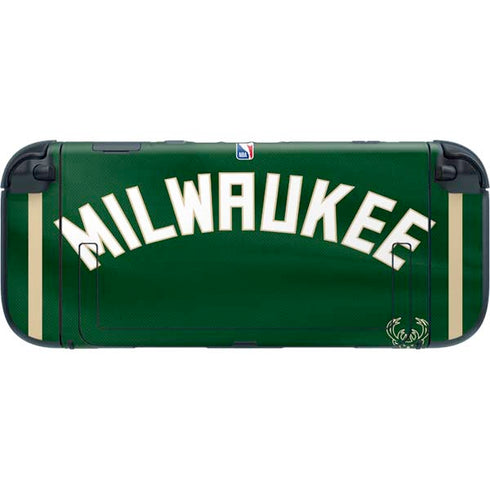 NBA Milwaukee Bucks Jersey Nintendo Switch 2 (2025) with Joy-Con Skin