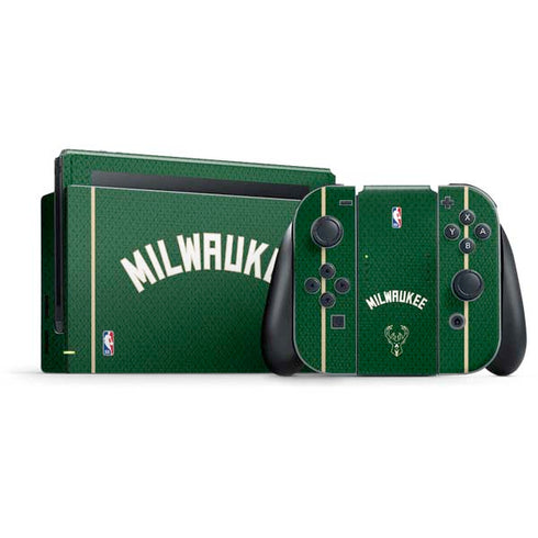 NBA Milwaukee Bucks Jersey Nintendo Switch Bundle Skin