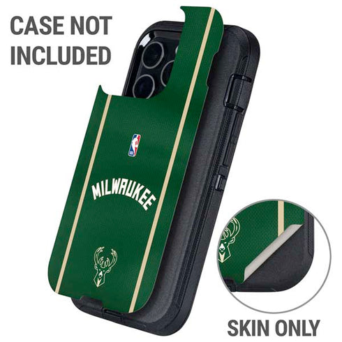 NBA Milwaukee Bucks Jersey Otterbox Defender iPhone Skin