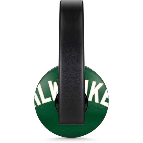 NBA Milwaukee Bucks Jersey PlayStation 4 Gold Wireless Headset Skin