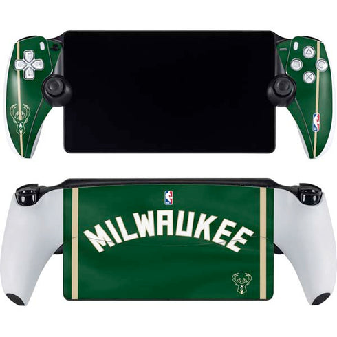 NBA Milwaukee Bucks Jersey PlayStation Portal Remote Player Skin