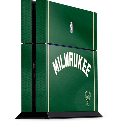 NBA Milwaukee Bucks Jersey PS4 Console Skin