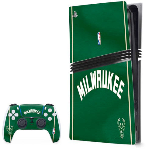 NBA Milwaukee Bucks Jersey PS5 Pro Bundle Skin