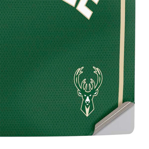 NBA Milwaukee Bucks Jersey PS5 Pro Console Skin