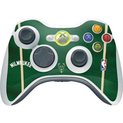 NBA Milwaukee Bucks Jersey Xbox 360 Wireless Controller Skin