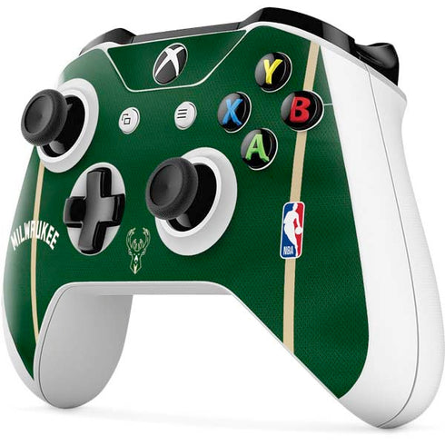 NBA Milwaukee Bucks Jersey Xbox One X Controller Skin