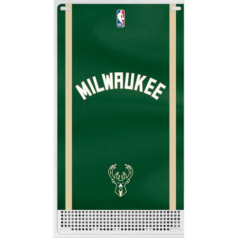 NBA Milwaukee Bucks Jersey Xbox Series S Console Skin
