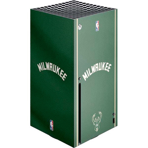NBA Milwaukee Bucks Jersey Xbox Series X Console Skin