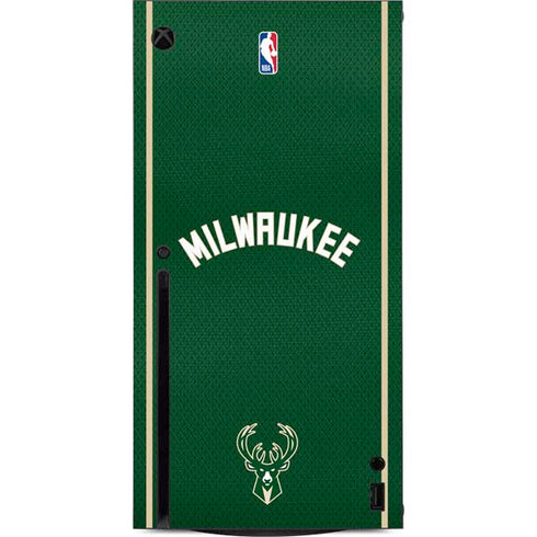 NBA Milwaukee Bucks Jersey Xbox Series X Console Skin