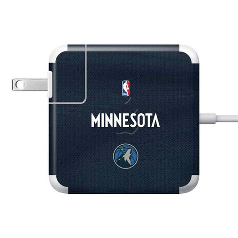 NBA Minnesota Timberwolves Jersey 85W Power Adapter (15 and 17 inch MacBook Pro Charger) Skin