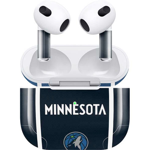 NBA Minnesota Timberwolves Jersey Apple AirPods (3rd Gen 2021) Skin