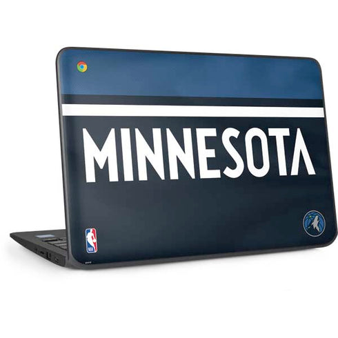 NBA Minnesota Timberwolves Jersey HP Chromebook Skin