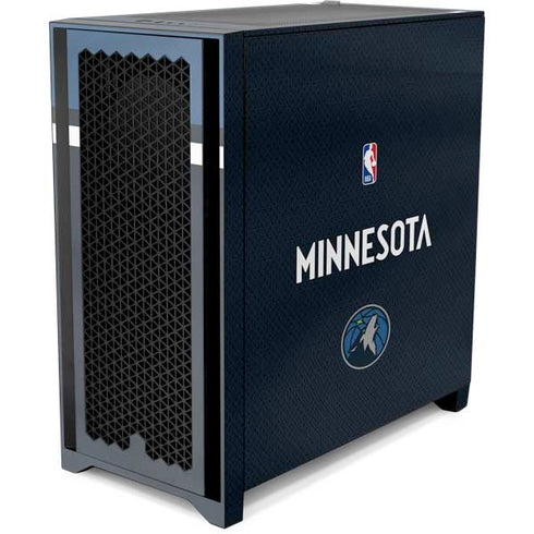NBA Minnesota Timberwolves Jersey Corsair 4000D Tempered Glass Mid-Tower ATX Case Skin