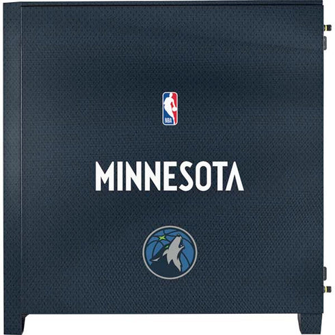 NBA Minnesota Timberwolves Jersey Corsair 4000D Tempered Glass Mid-Tower ATX Case Skin