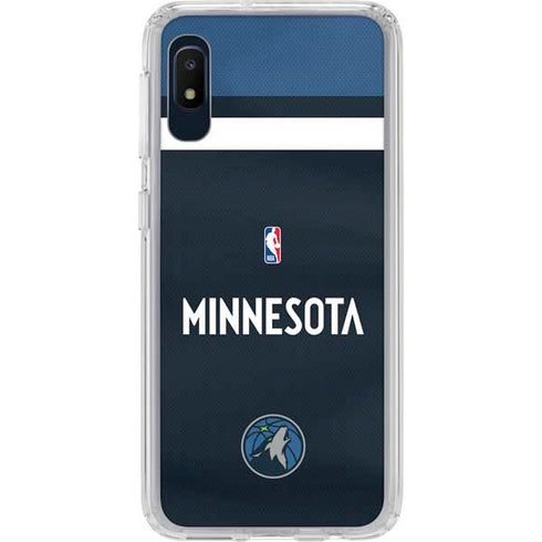 NBA Minnesota Timberwolves Jersey Galaxy A10e Clear Case