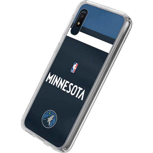 NBA Minnesota Timberwolves Jersey Galaxy A10e Clear Case