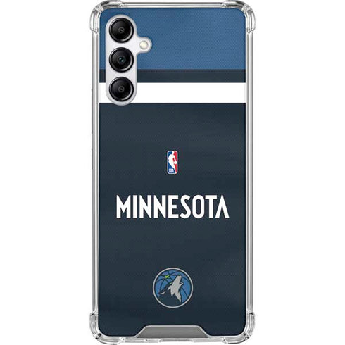 NBA Minnesota Timberwolves Jersey Galaxy A14 5G Clear Case