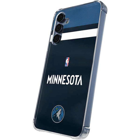NBA Minnesota Timberwolves Jersey Galaxy A35 5G Clear Case