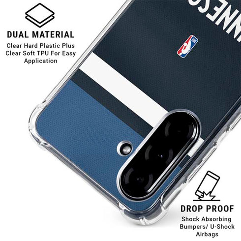 NBA Minnesota Timberwolves Jersey Galaxy A36 5G Clear Case