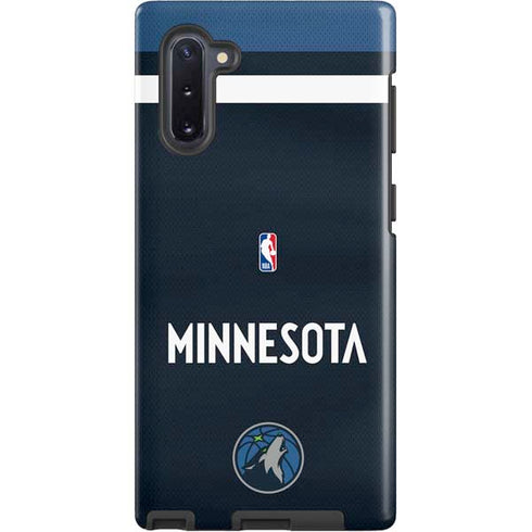 NBA Minnesota Timberwolves Jersey Galaxy Note 10 Pro Case